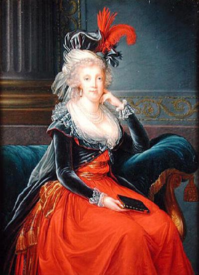 elisabeth vigee-lebrun Portrait of Maria Carolina of Austria  Queen consort of Naples